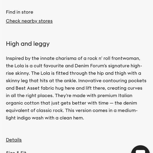 Aritzia Denim Forum The Lola High Rise Skinny 26L - Picture 6 of 8